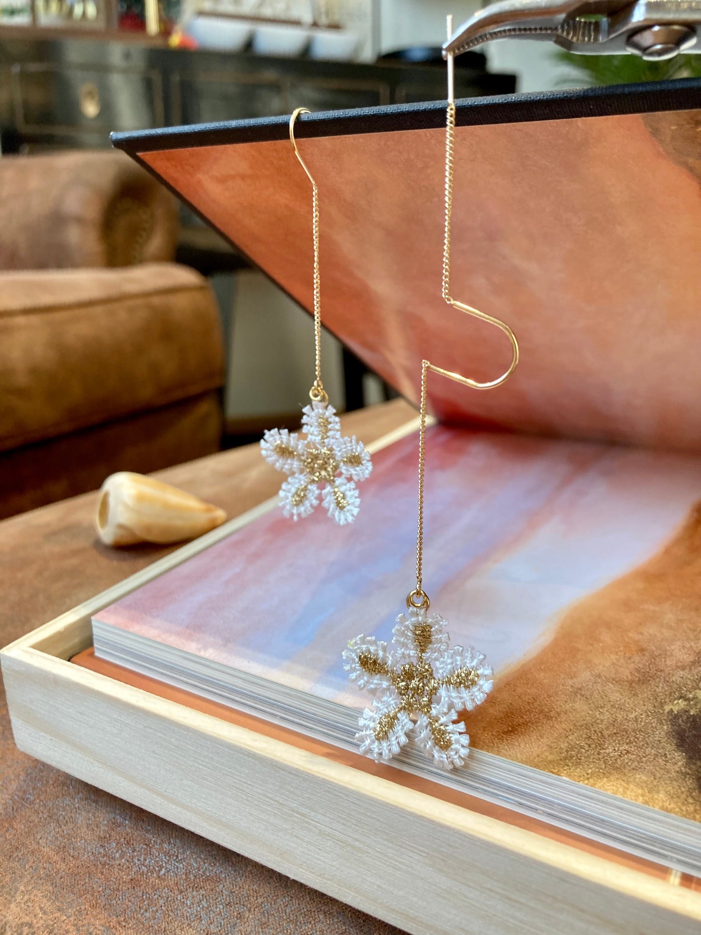 Elegant Snowflake Earrings & Studs