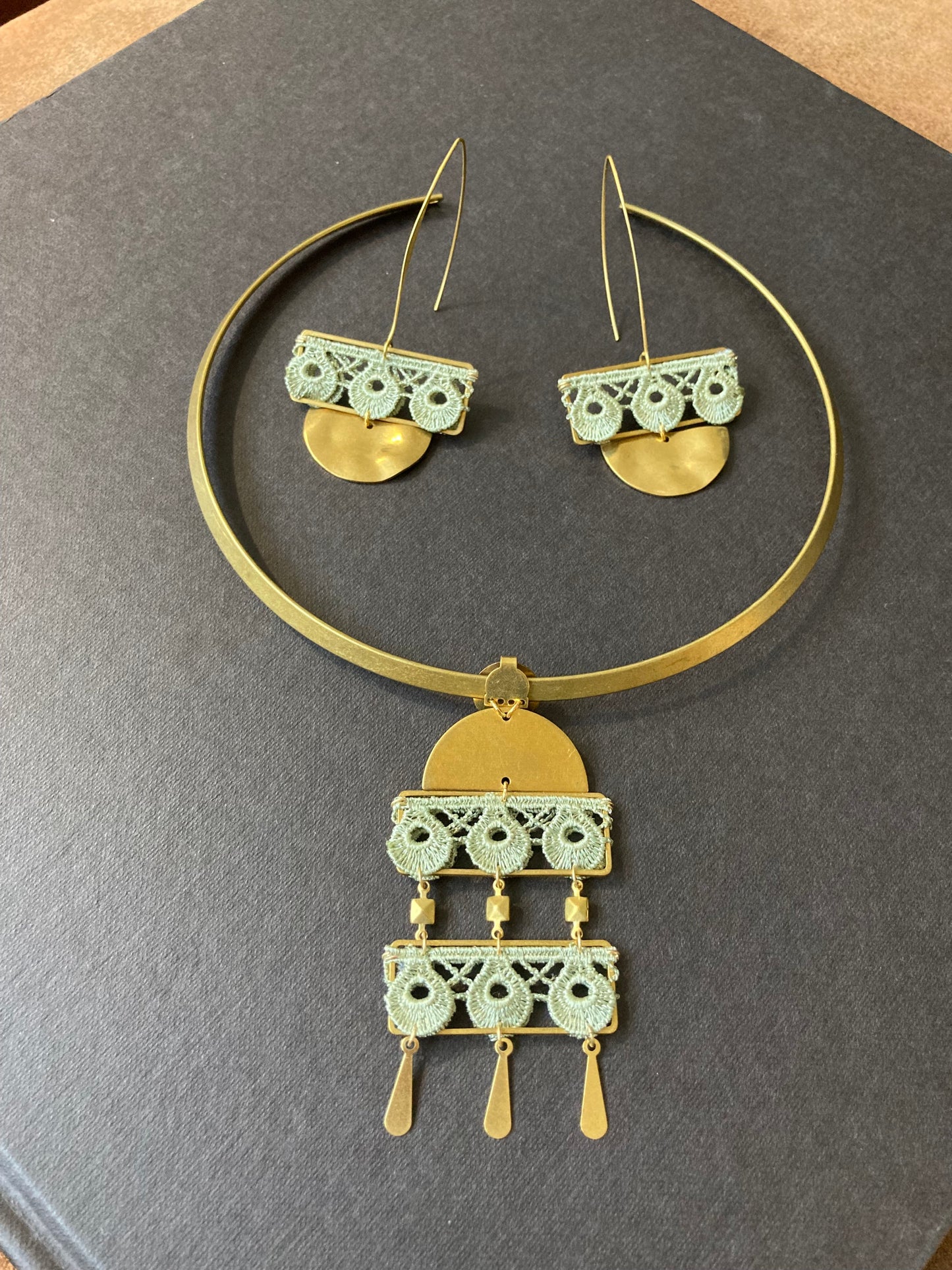 Aztec-Unique Contemporary Design Lace Earrings