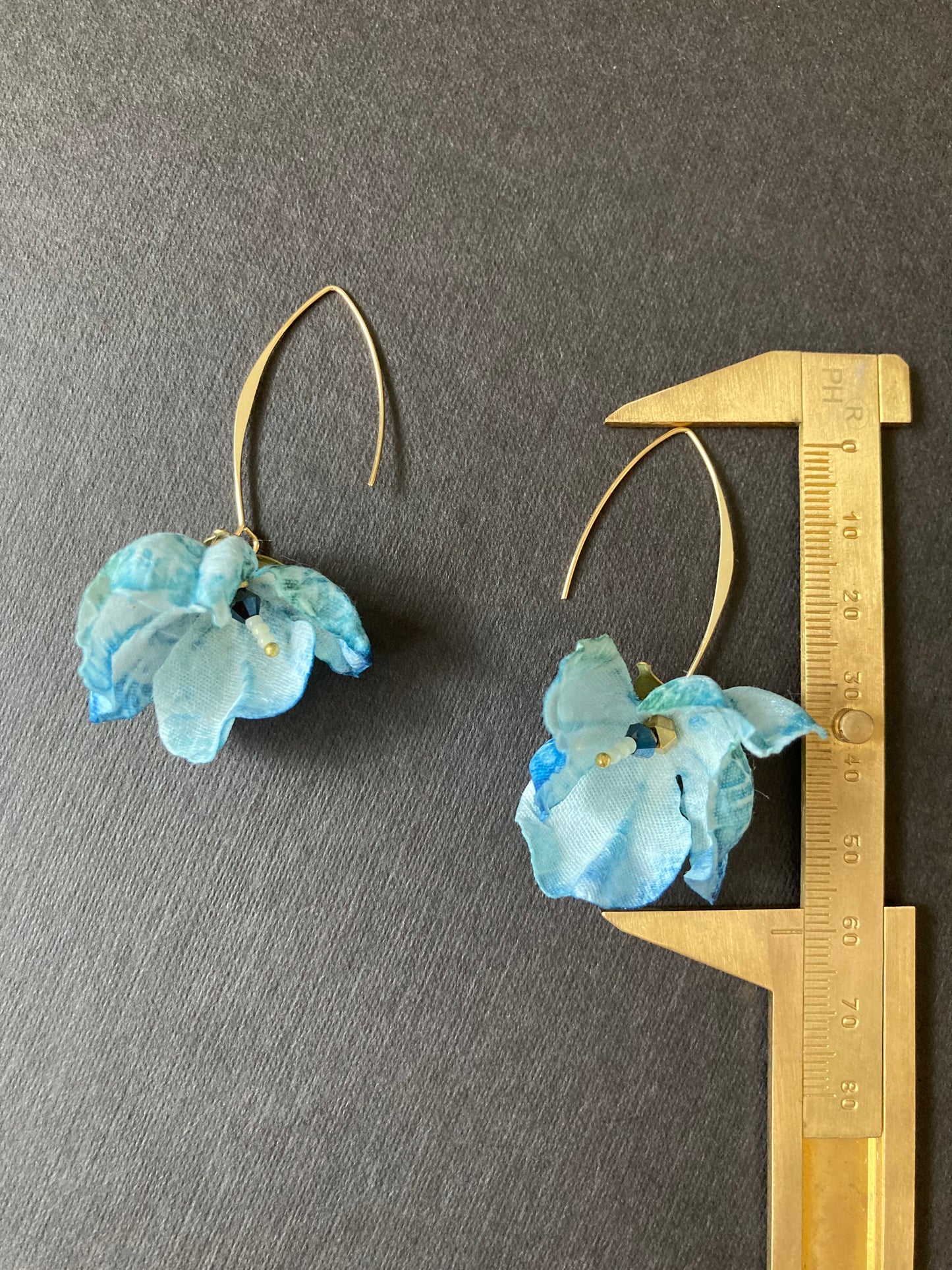 Hand-Painted Floral Earrings • One-Of-A-Kind