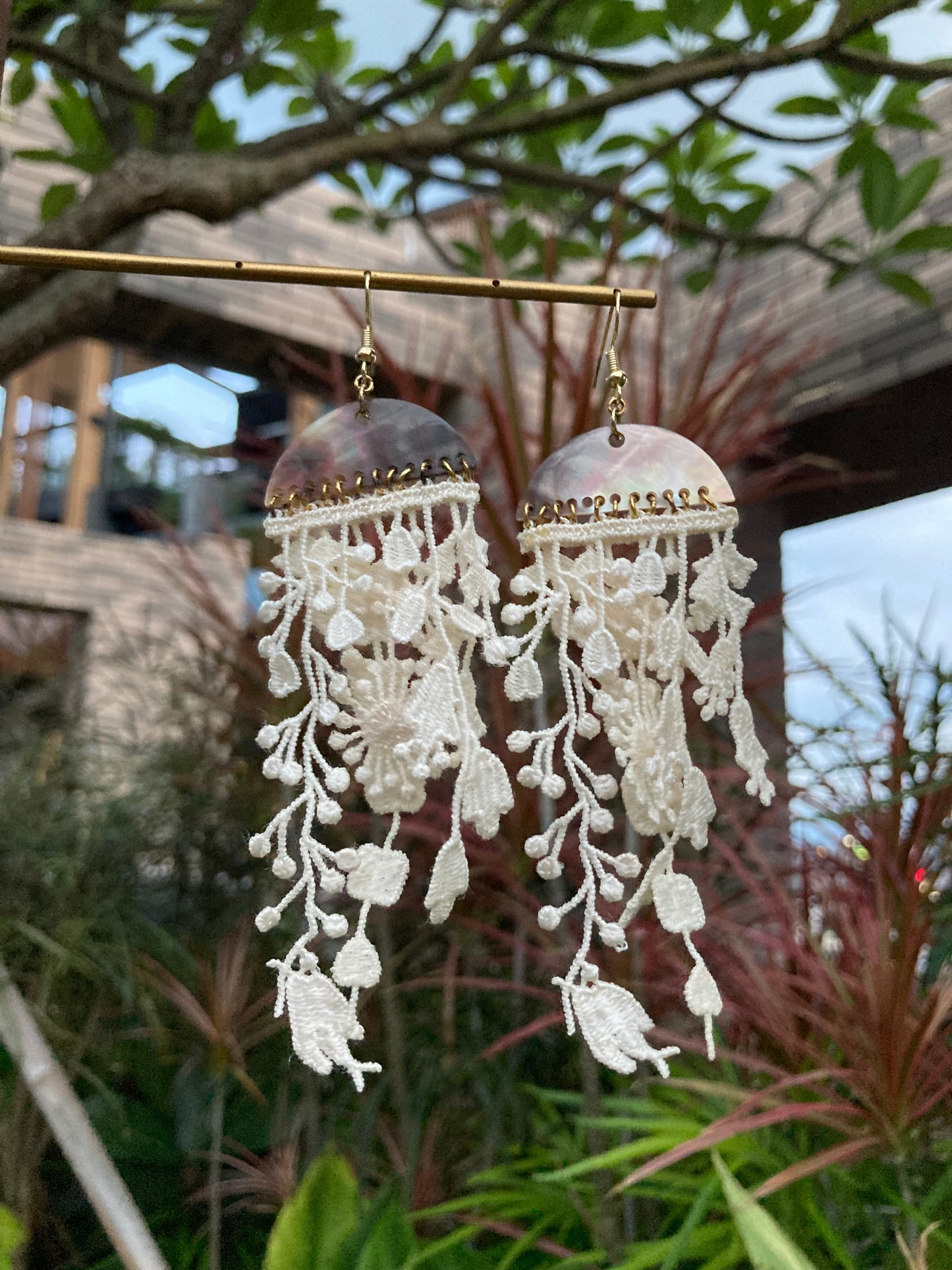 Statement Moon•Tree•Flower•Birdie•Shell Floral Earrings