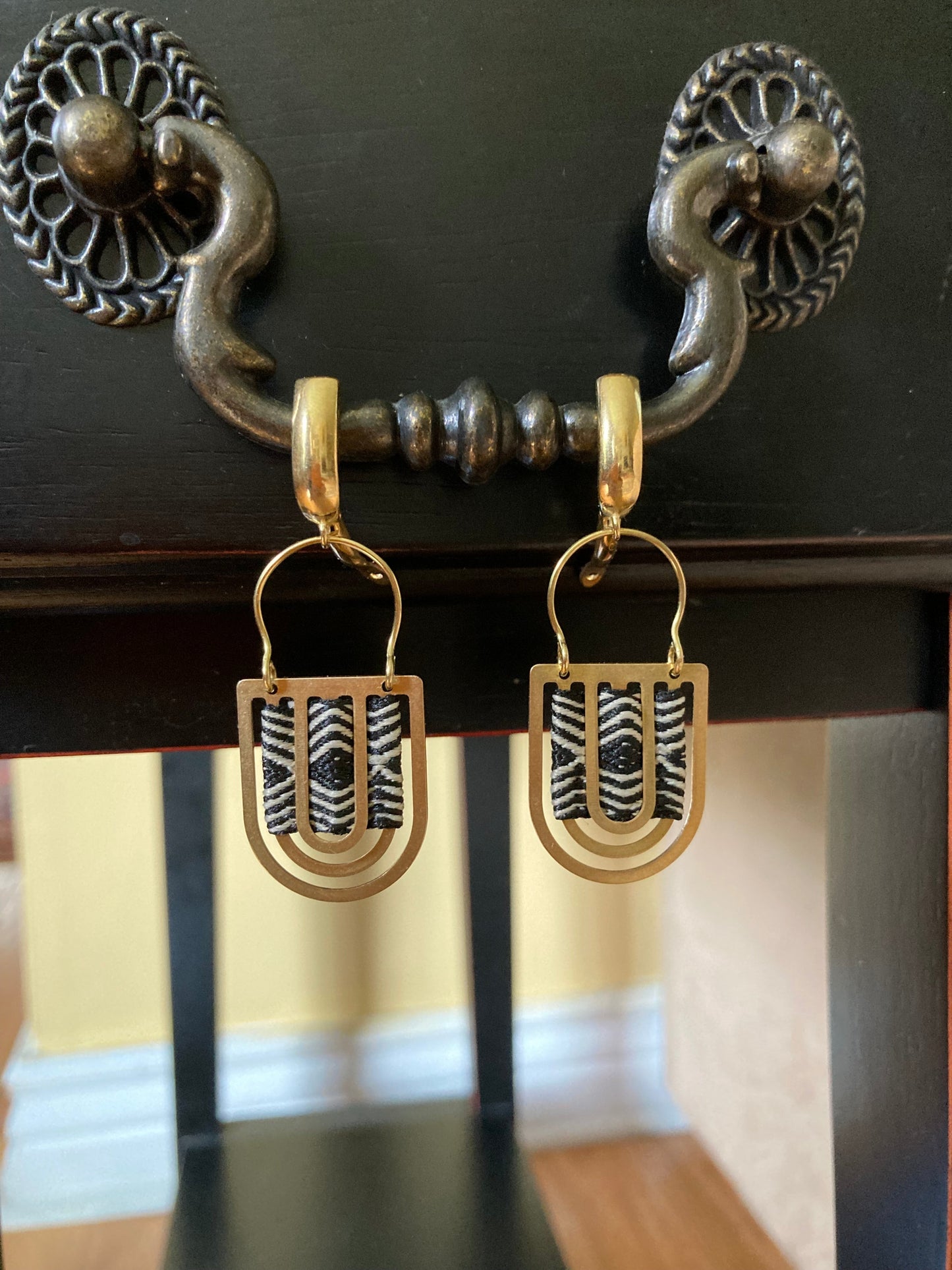 Jordan•Aztec-Unique Design Golden Geometric Earrings