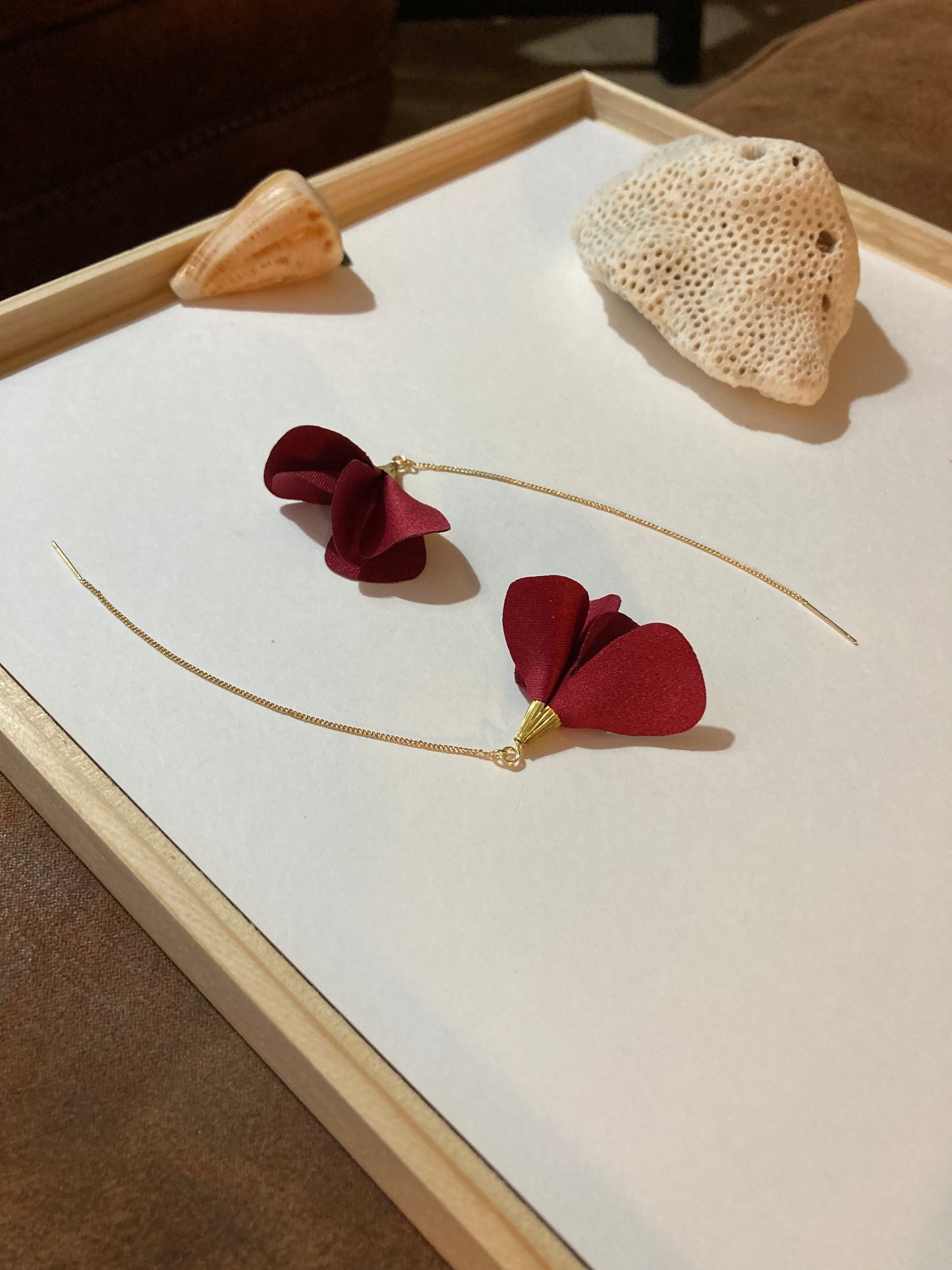 Forever Love-Elegante Floral Earrings-Rosa