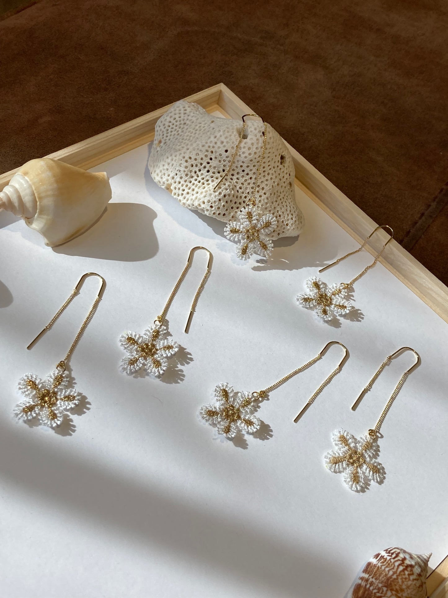 Jen • Statement Snowflake Earrings