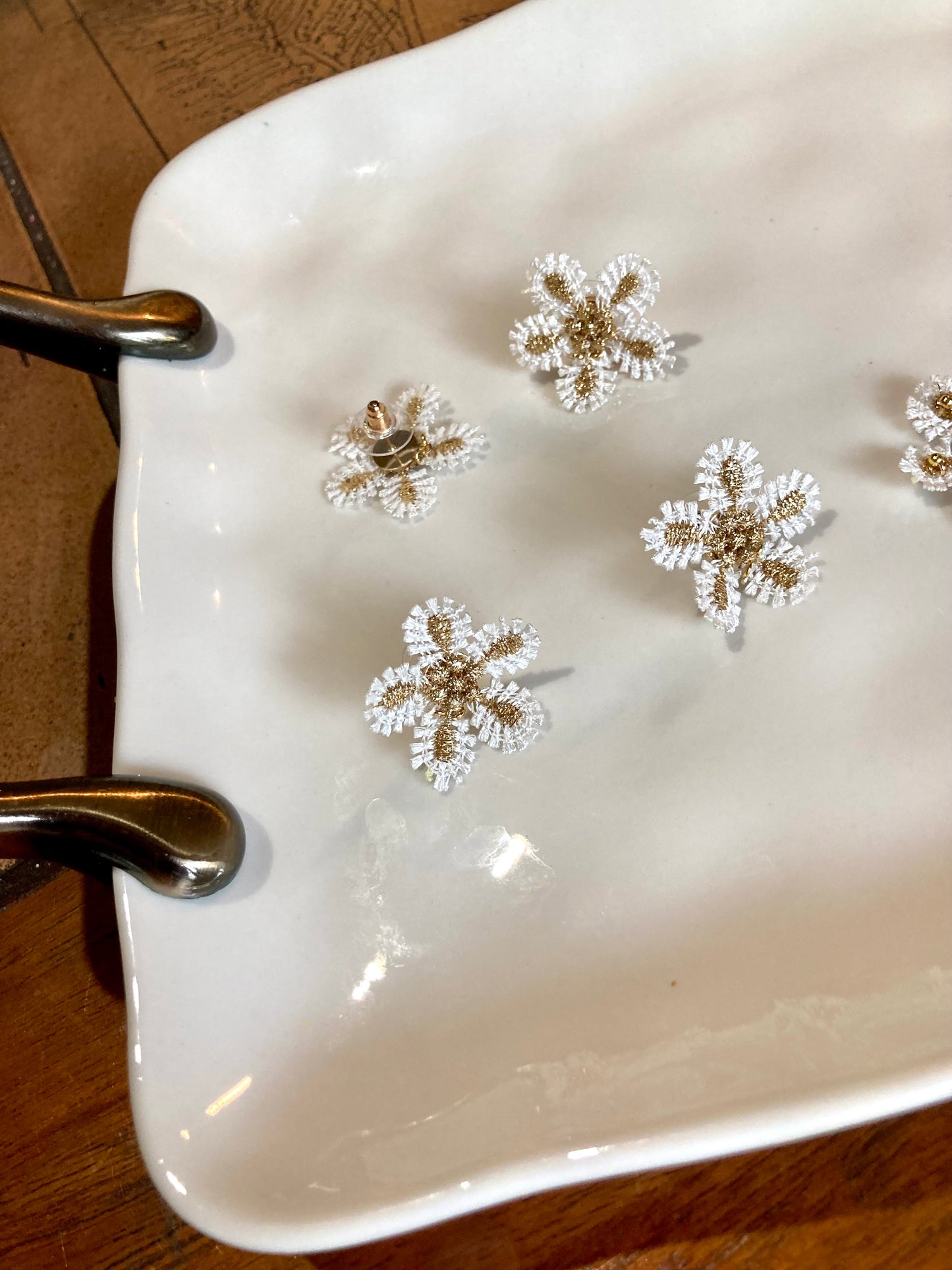 Elegant Snowflake Earrings & Studs