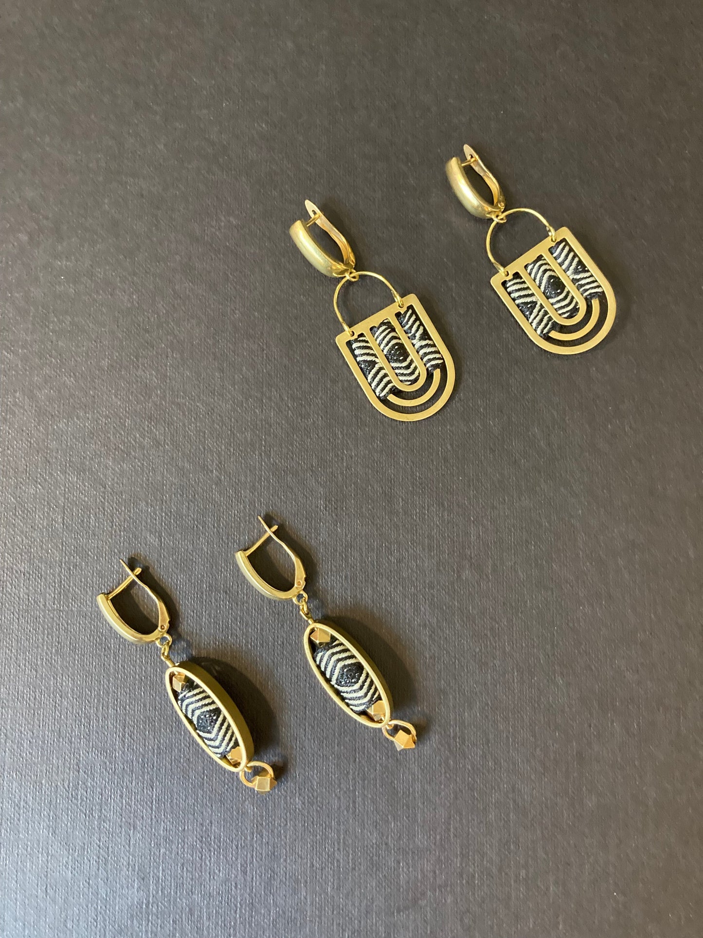 Jordan•Aztec-Unique Design Golden Geometric Earrings