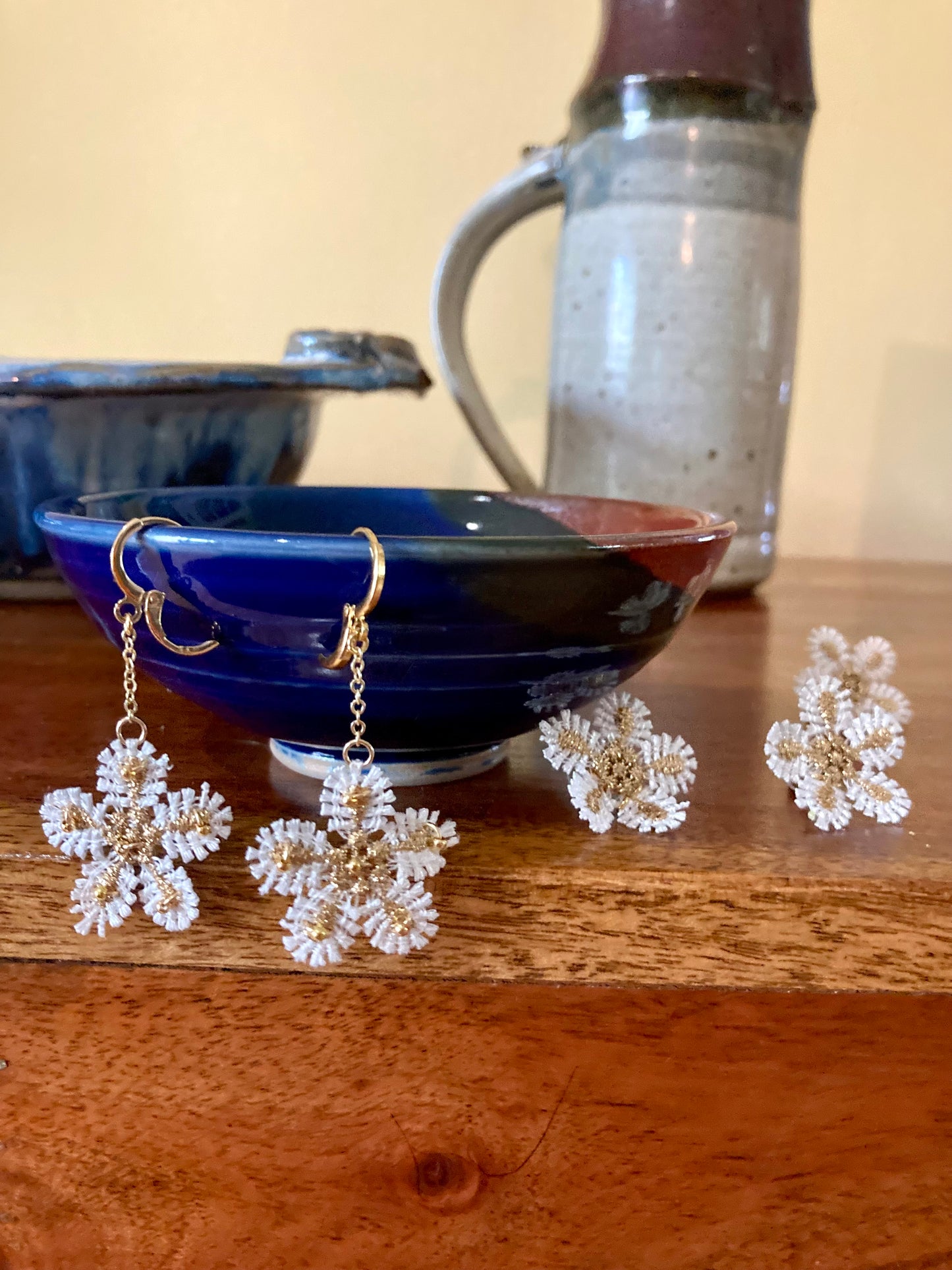 Elegant Snowflake Earrings & Studs