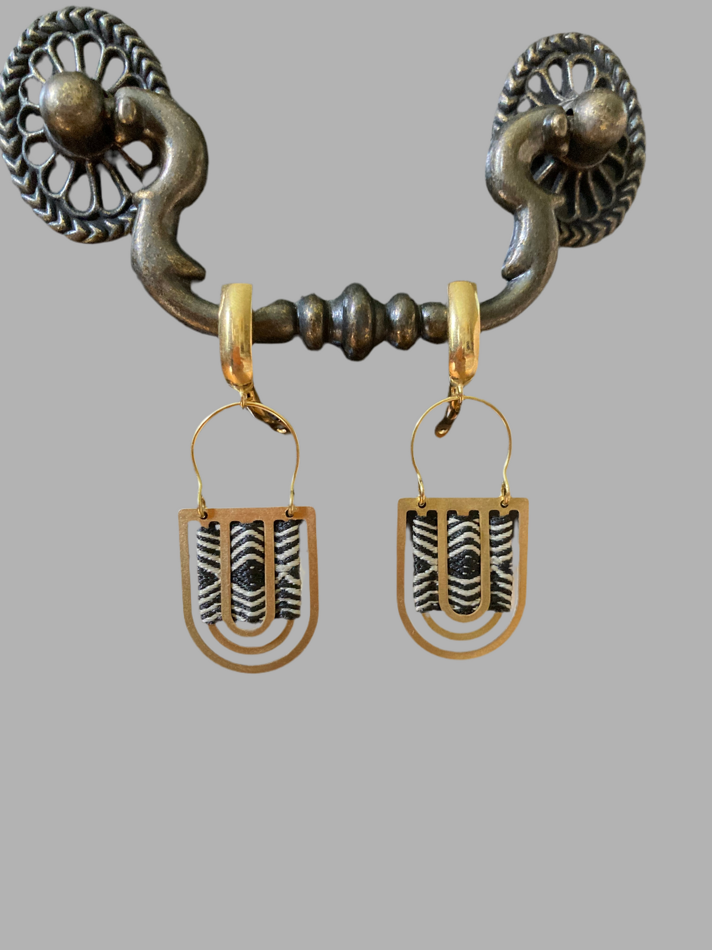 Debbie•Aztec-Unique Design Golden Geometric Earrings