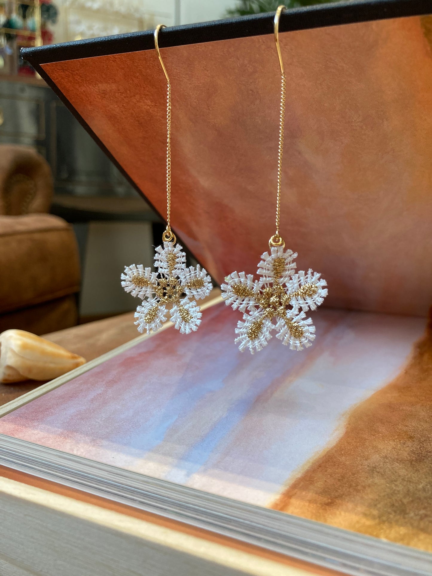 Jen • Statement Snowflake Earrings