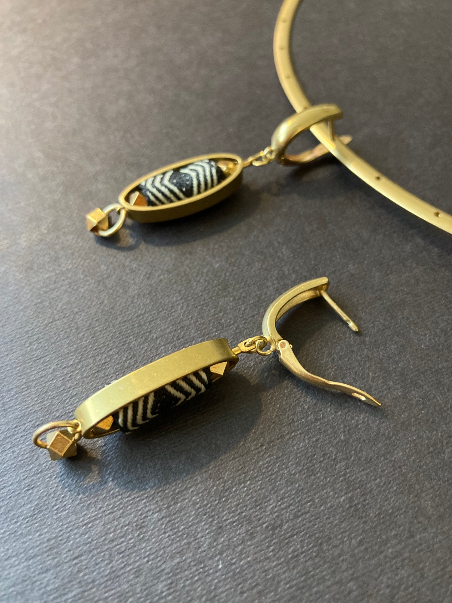 Debbie•Aztec-Unique Design Golden Geometric Earrings